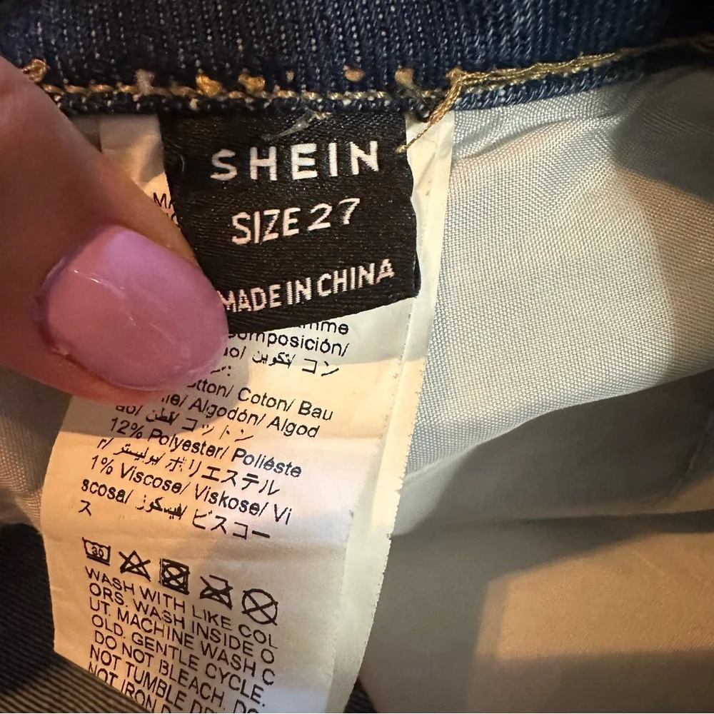 SHEIN trendy distressed